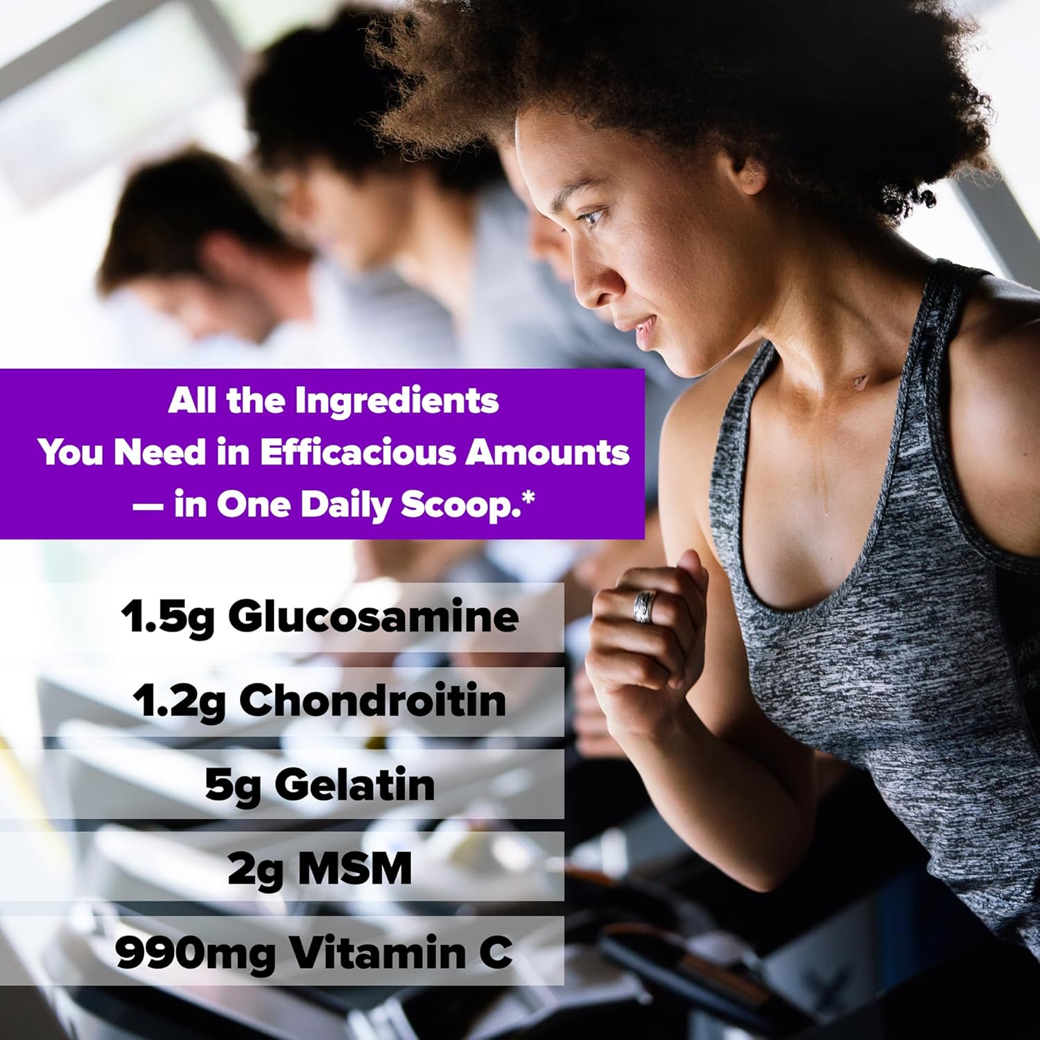 Labrada Nutrition Elastijoint, Grape - Glucosamine Joint Support Supplement Powder for Men & Women, Joint Relief & Bone Health Supplement with MSM, Glucosamine Chondroitin MSM - Gluten-Free