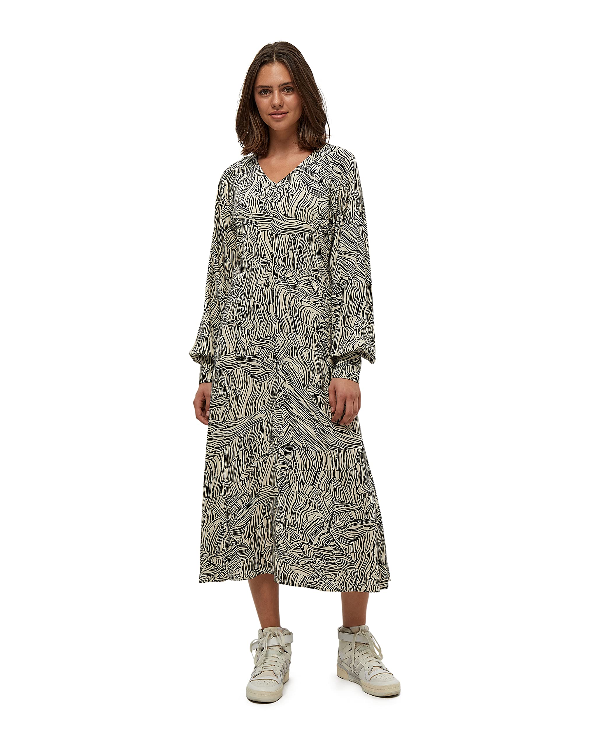 Desires Sukienka damska Evelin, 9014p Oyster Gray Print, S
