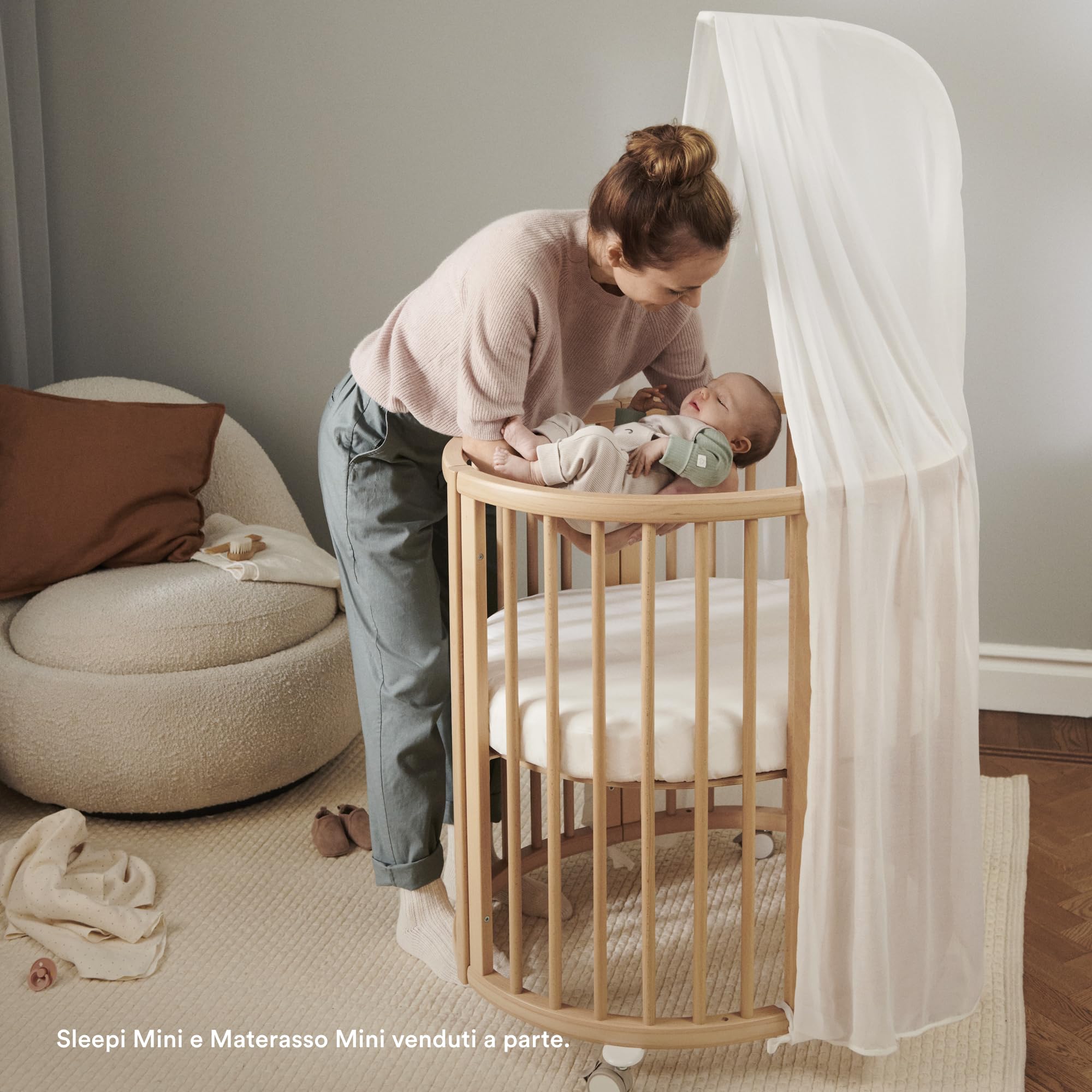 Stokke Tenda Sleepi, Bianca - Crea un ambiente accogliente e rilassante per il bambino - Facile da assemblare - Tessuto leggero - Compatibile con Sleepi Mini & Letto