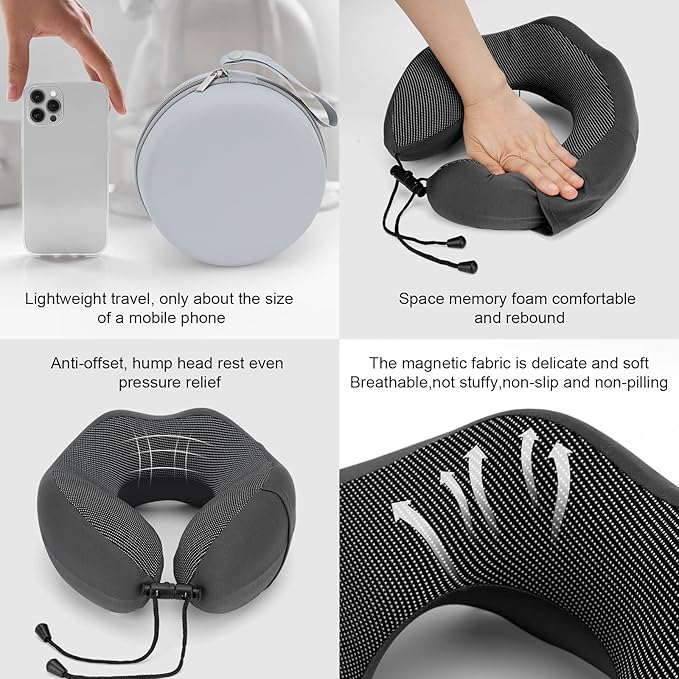 Almohada de Viaje Memory Foam U-Shape Cuello miniatura 4