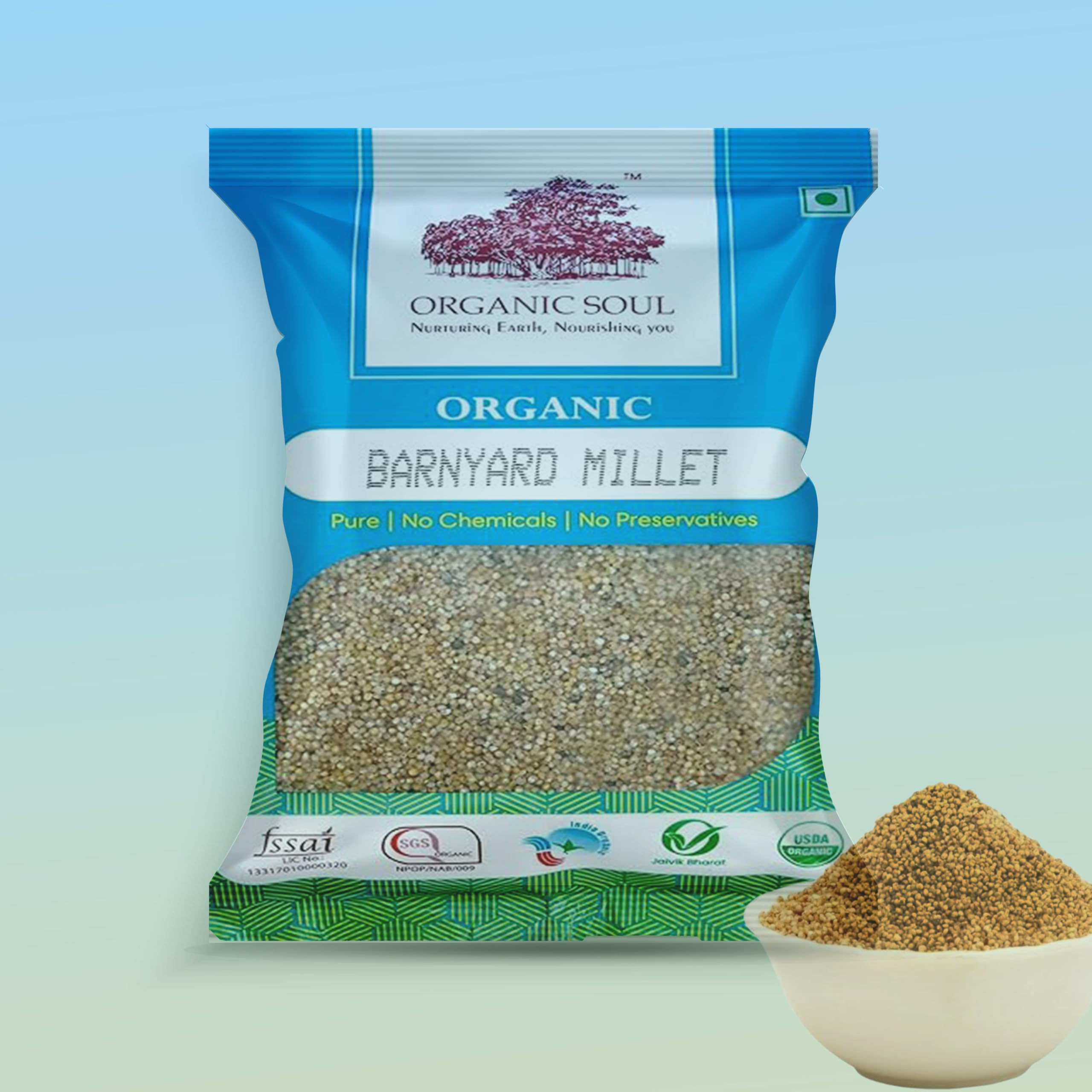 Organicsoul - Organic Barnyard Millets 900 Gm | Millets for Eating Organic Healthy Food | Certified Organic Millets for Weight Loss (B083PVQLZ2) Amazon Price History, Amazon Price Tracker