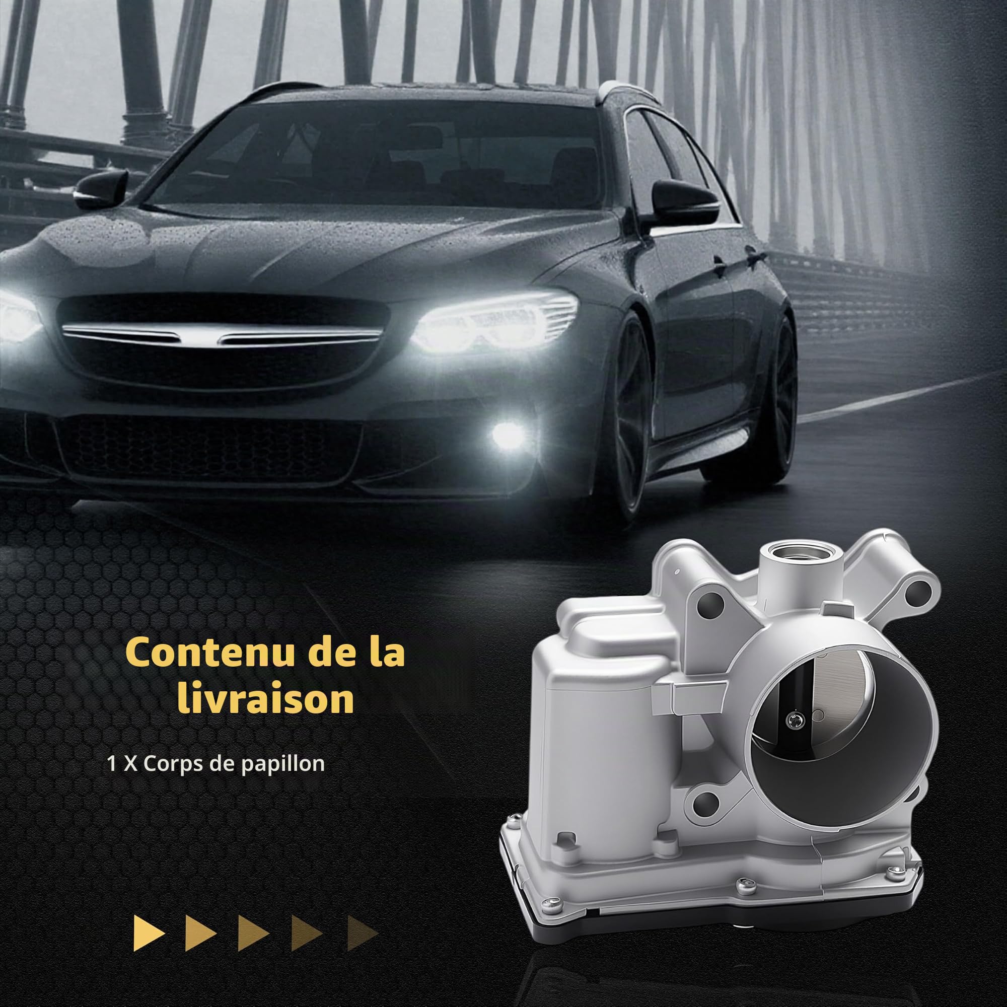 Corps de Papillon Convient pour Renault Clio III, Convient pour Renault Twingo II, pour Sandero pour Kangoo 2001-aujourd'hui, Corps Papillon # 8200568712
