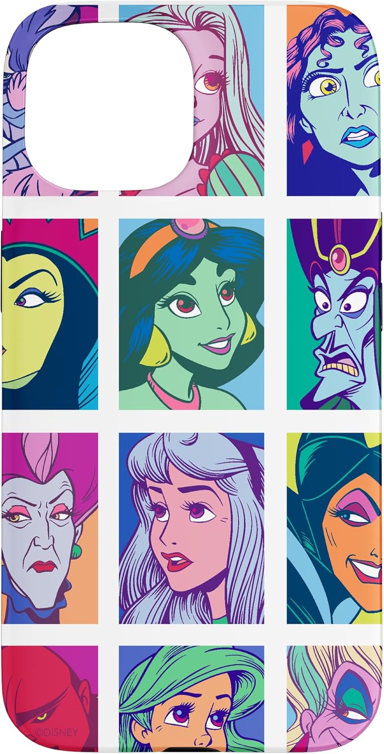 iPhone 13 Disney Princesses and Villains Pop Art Print Case