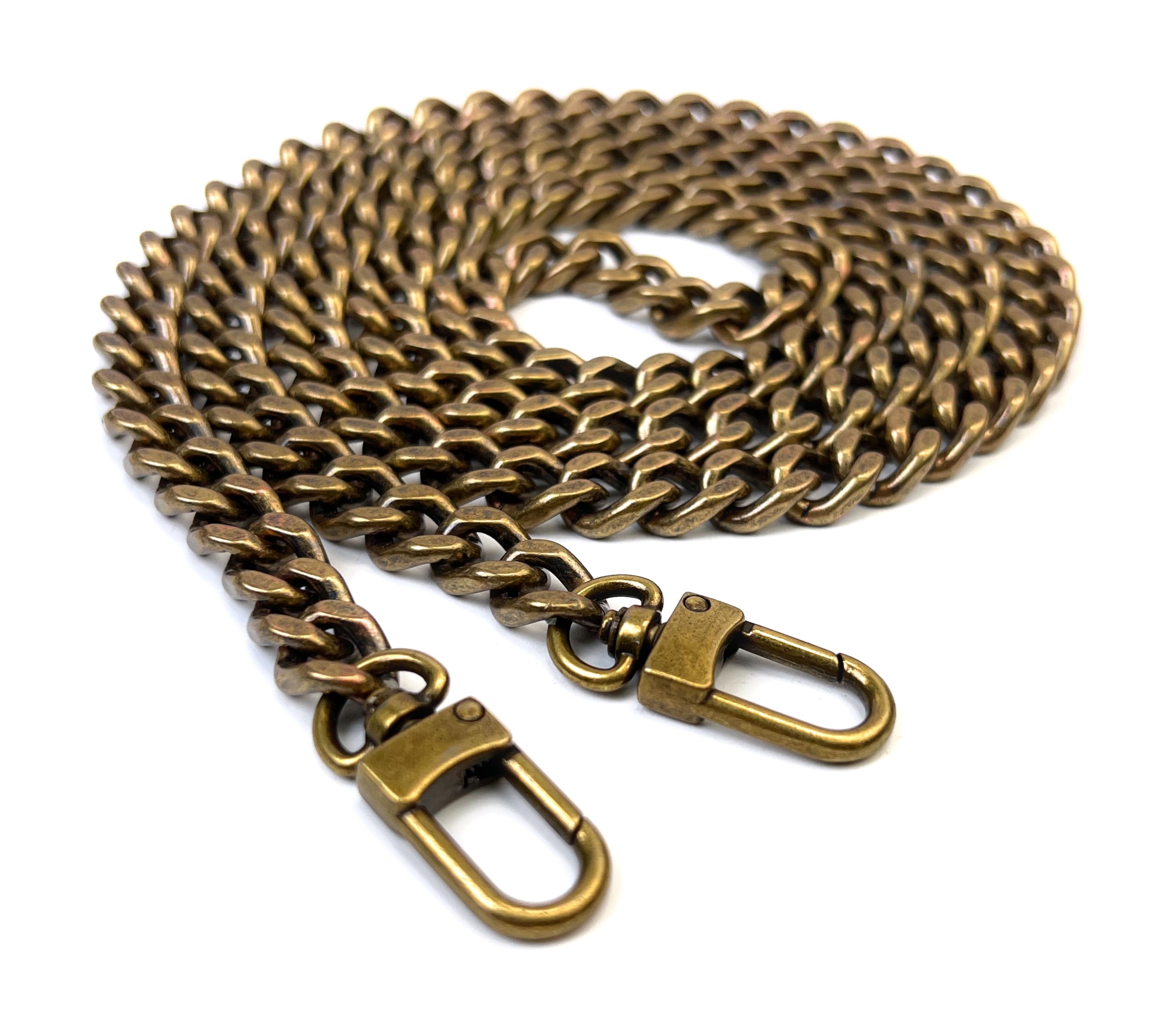 VersaKits 40 Inch Metal Bronze Purse Chain Purse Strap Handheld Underarm Link Chain Replacement for Clutch Wristlet Baguette Bag Handbag Tote Bag