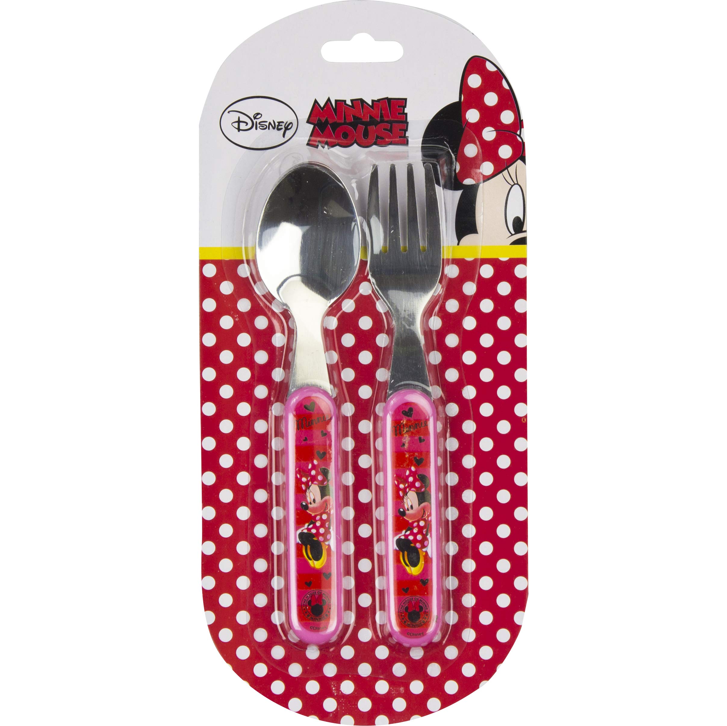 Disney LR0198 Minnie Mouse Kids Cutlery Set Spoon and Fork