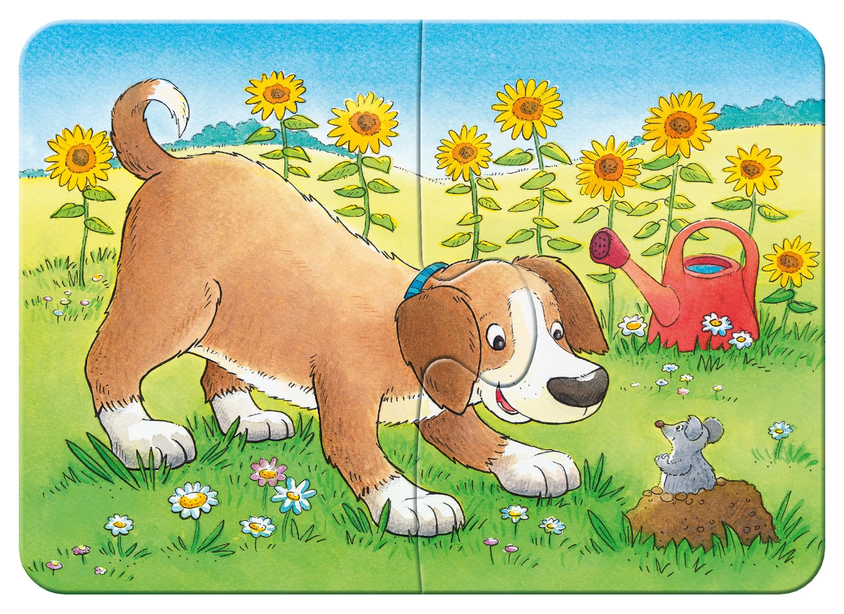 Niedliche Haustiere. My first Puzzle. 4 Motive