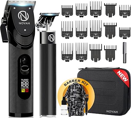 Novah Professional Hair Clippers for Men Professional Barber Clippers and.