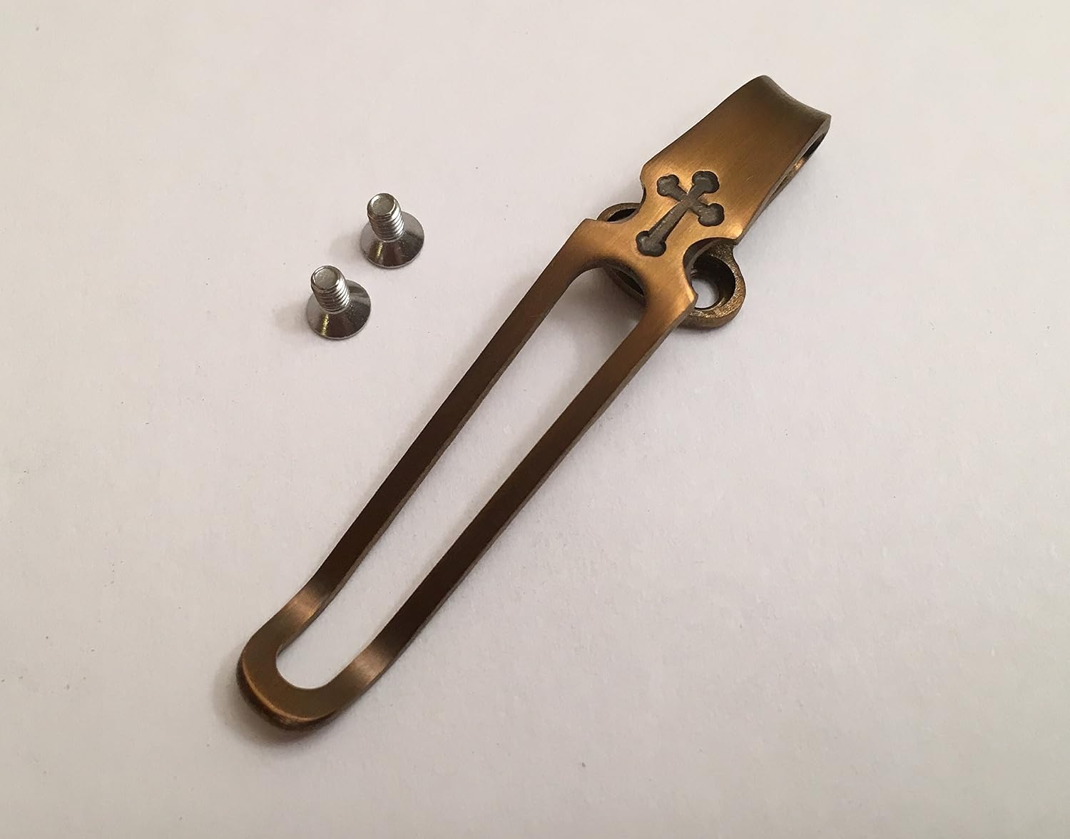 Custom Titanium Deep Pocket Clip For Kershaw 7600EBBW Earth Brown Launch 5 Knife