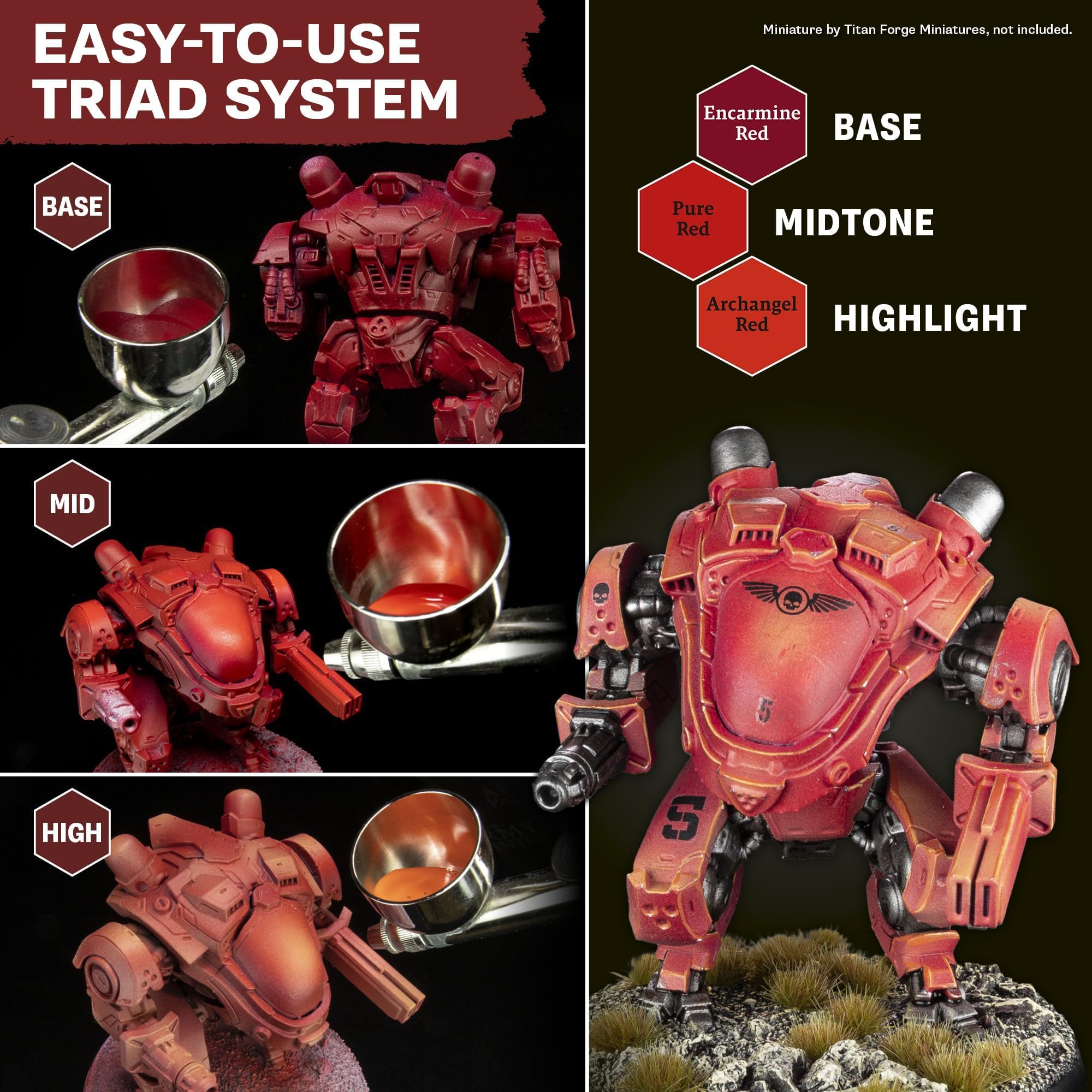 The Army Painter, Warpaints Air Most Wanted Paint Set, 22 x 18 ml | 19 farb akrylowych do aerografu, w tym 2 metaliczne, 1 fluo, 1 medium i 3 Speedpainty, do modeli i figurek