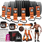 Heavy Resistance Bands for Working Out, 360LBS Exercise Bands with Handles, Workout Bands for Men, Weight Fitness Bands Set for Muscle Training, Strength, Slim, Yoga, Home Gym Equipment