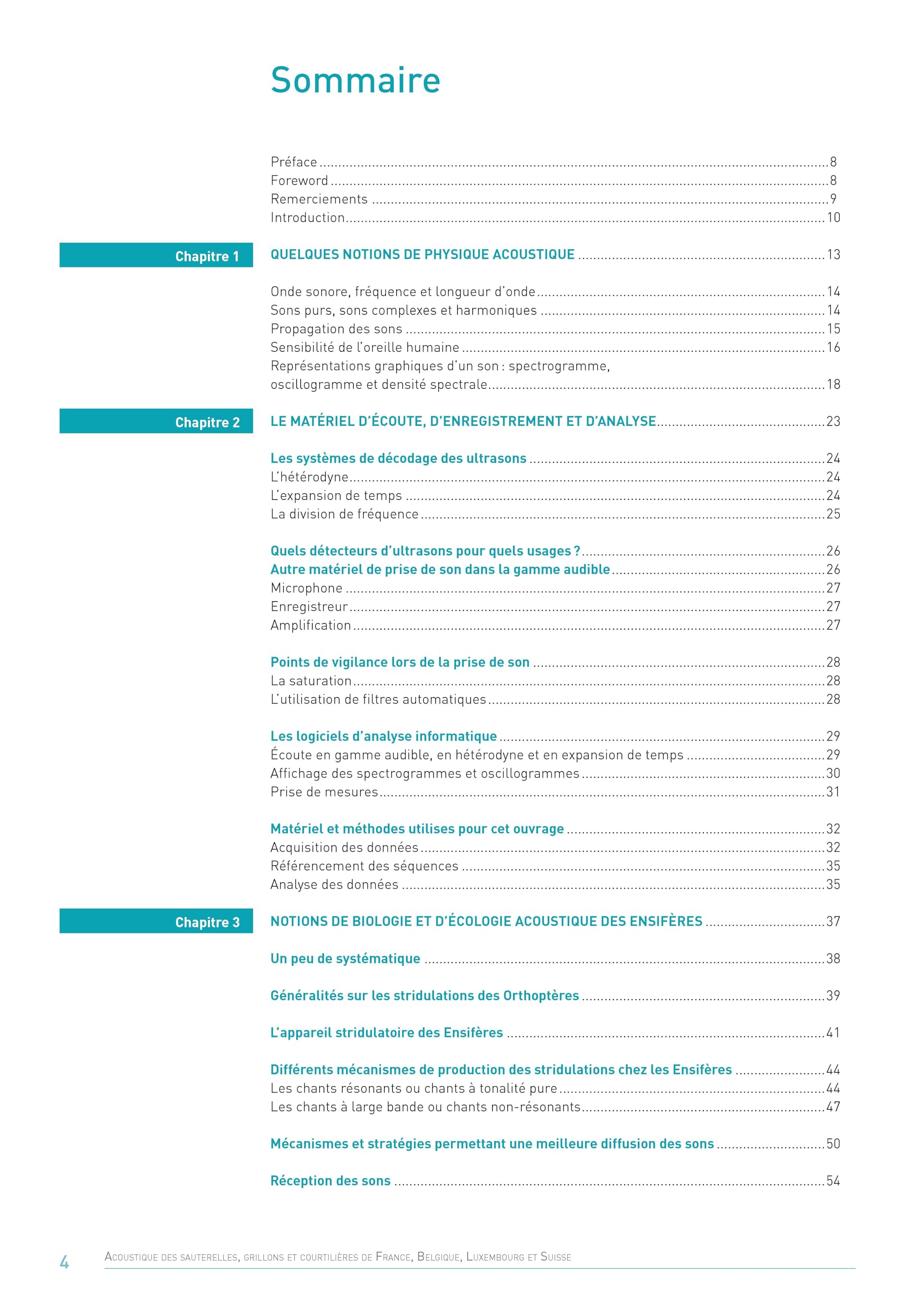 Acoustique des Sauterelles, grillons et courtilières de France, Belgique, Luxembourg et Suisse: Ecologie et identification