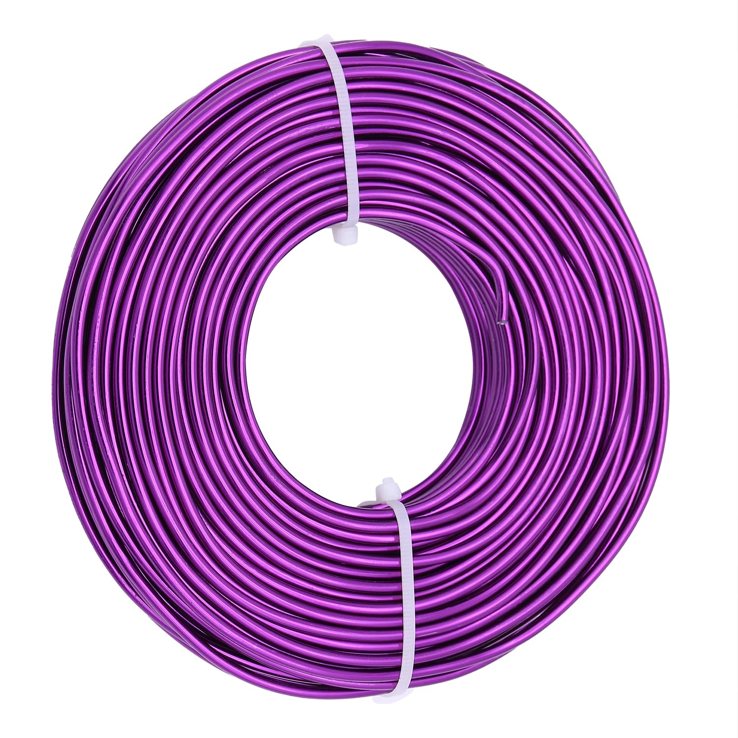 3mm (9 Gauge) Aluminium Craft Wire, 30M Bendable Metal Wire for Jewellery Making, Sculpting, Armature, Floral Design, and DIY Crafts (Purple)