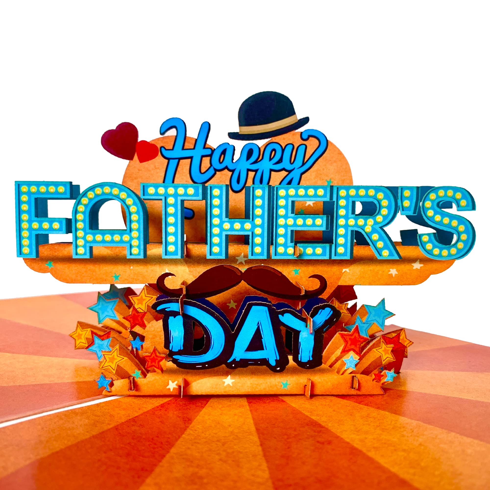 SOUL POP UP - Happy Fathers Day Card from Wife, Daughter, Pop Up Fathers Day Card for Husband, Dad, Grandpa, Father's Day Pop Up Card for Boyfriend,