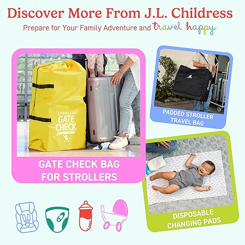 Miniatura 8 de J.L. Childress Bolsa de Verificación de Puerta para Asientos de Coche - Bolsa de Viaje para Avión - Incluye Soporte para AIRTAG - Compatible con