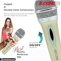 Vista 9 de 5 CORE Micrófono de karaoke dinámico vocal micrófono de mano cardioide unidireccional microfono con interruptor de encendido y apagado, incluye