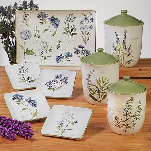 Miniatura 5 de Certified International Fresh Herbs - Tazas de 14 onzas, juego de 4, multicolor