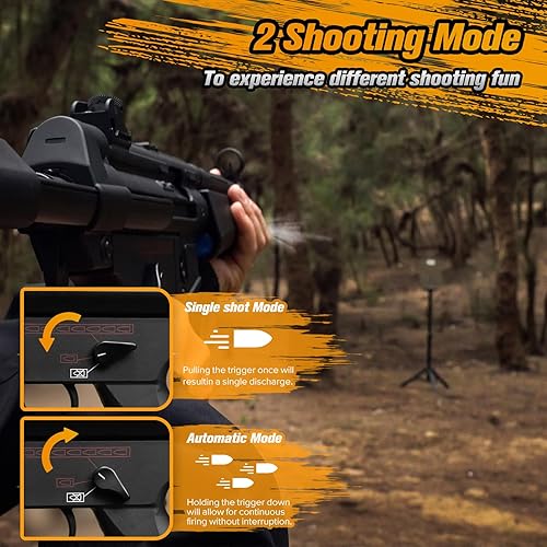 Miniatura 7 de Larmside Blaster automático con engranaje de metal, nailon de 3.5 libras y cuerpo de metal, enchufe XT30 de 280 FPS y rango de más de 100 pies,