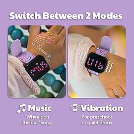 Potty Training Watch for Kids V2 - A Water Resistant Toilet Reminder Device for Boys & Girls to Train Your Toddler with Fun/Musical & Vibration Interval Reminder with Potty Training eBook (Hearts)