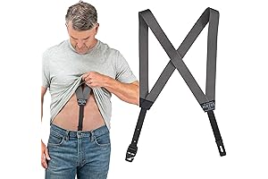 Original Hidden Suspenders for Men Under Clothes - Button Fly