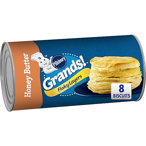 Pillsbury Grands! Galletas de mantequilla de miel con capas escamosas, 8 unidades, 16.3 onzas