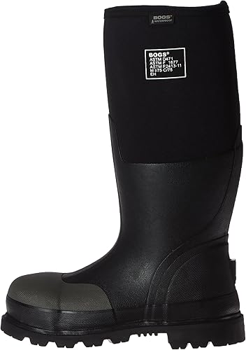 Miniatura 8 de Bogs Botas de lluvia de trabajo de goma impermeables con punta de acero para hombre
