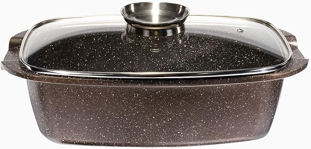 Haufson Asteroid Roaster | Works with All Major Hobs | Naturally Non-Stick | Professional Kitchenware for The Home | Non-Stick Induction Pan (Premium Casserole)