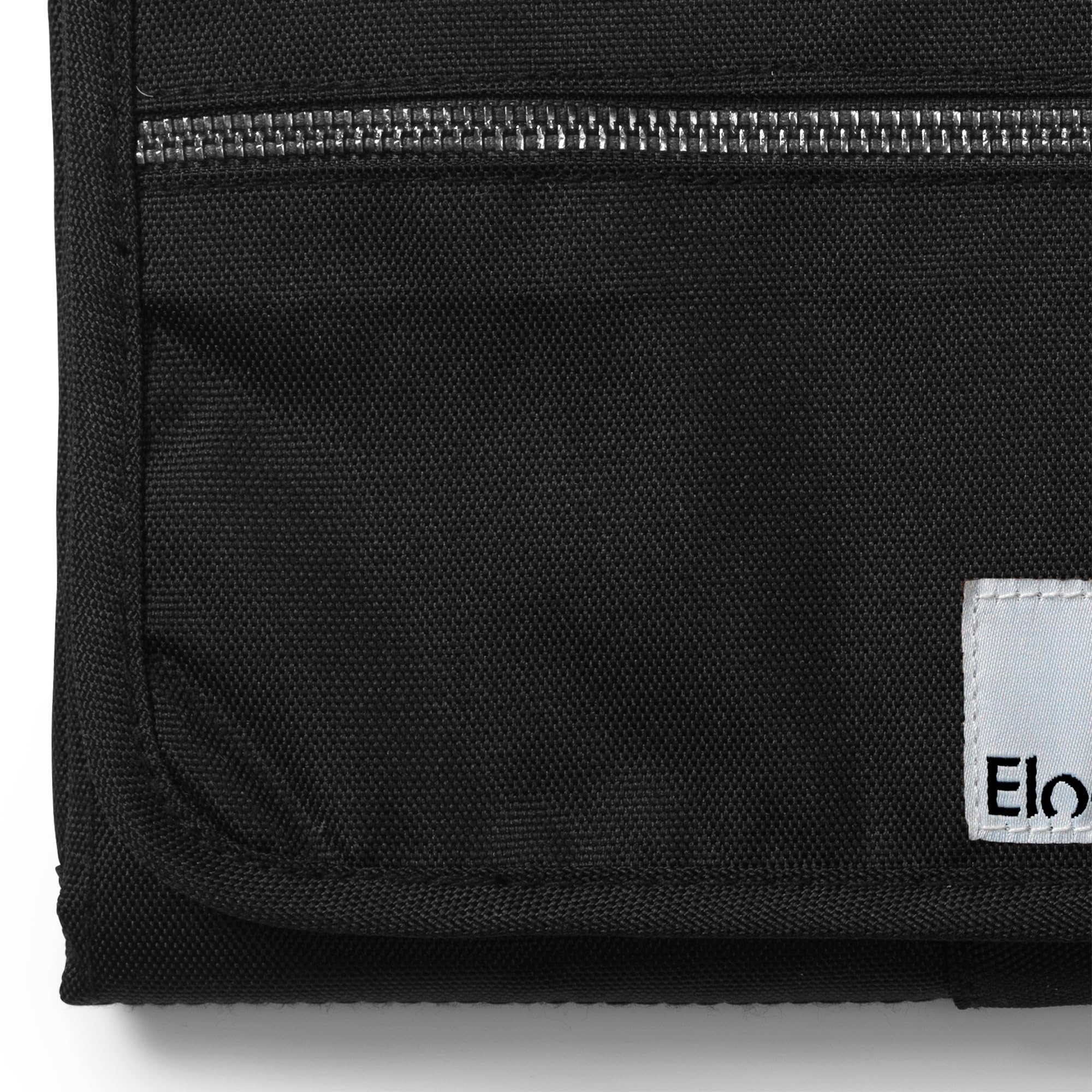 Elodie Details Cambiador Portátil Bolsa de Viaje Impermeable (2 toallas incluidas) - Off Black, Negro