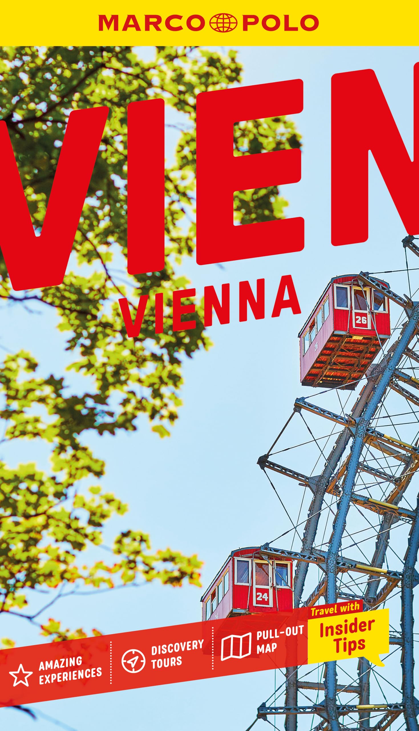 Marco Polo Vienna Pocket Travel Guide | Pull-out Map | Local Knowledge | Covers: Schönbrunn Palace, Hofburg Palace, St. Stephen's Cathedral and more