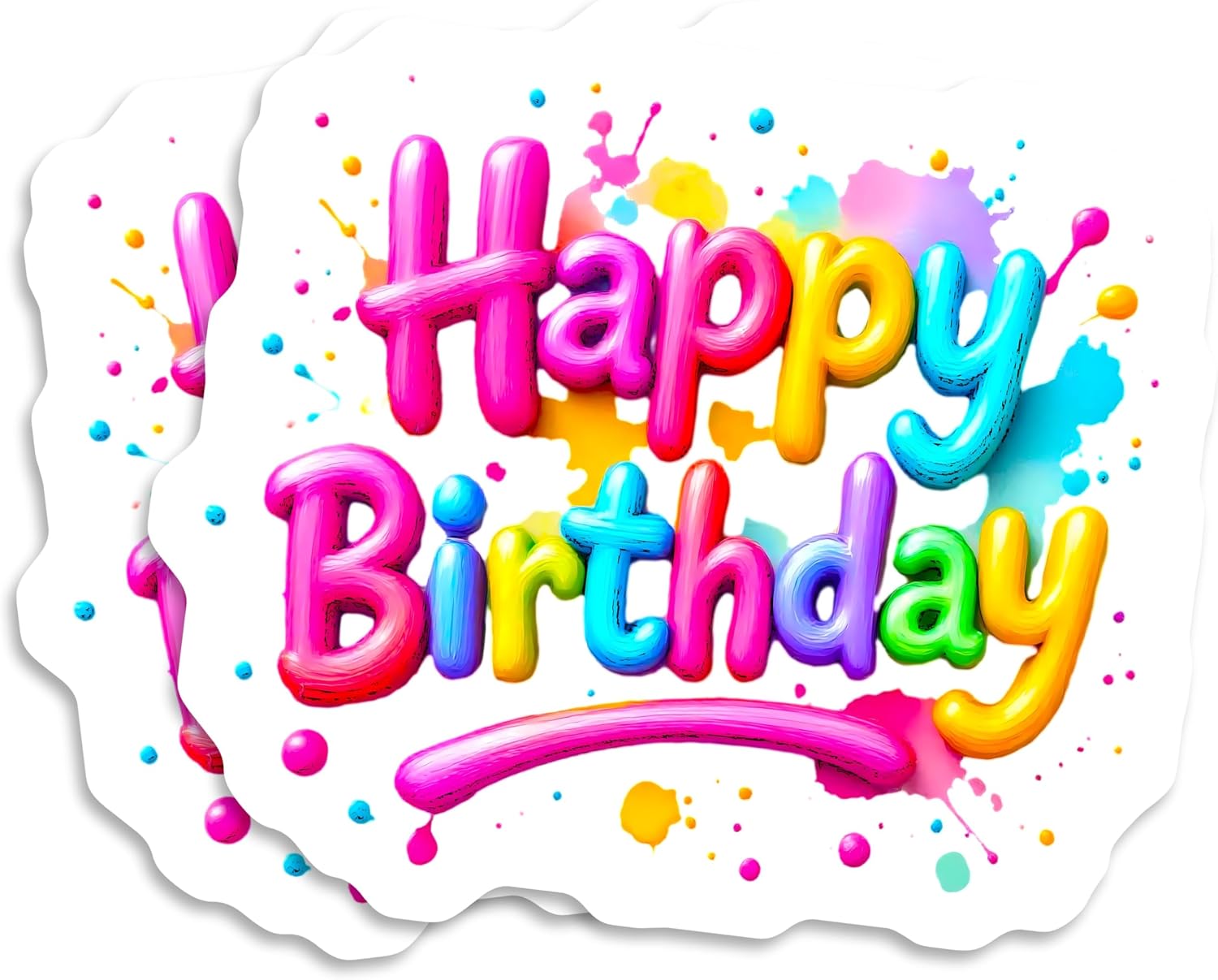 Happy Birthday Magnets Magnet - Gift for Birthday Celebration - 2 Pack - 5 Inches - Made in USA - PLDFMAG10029