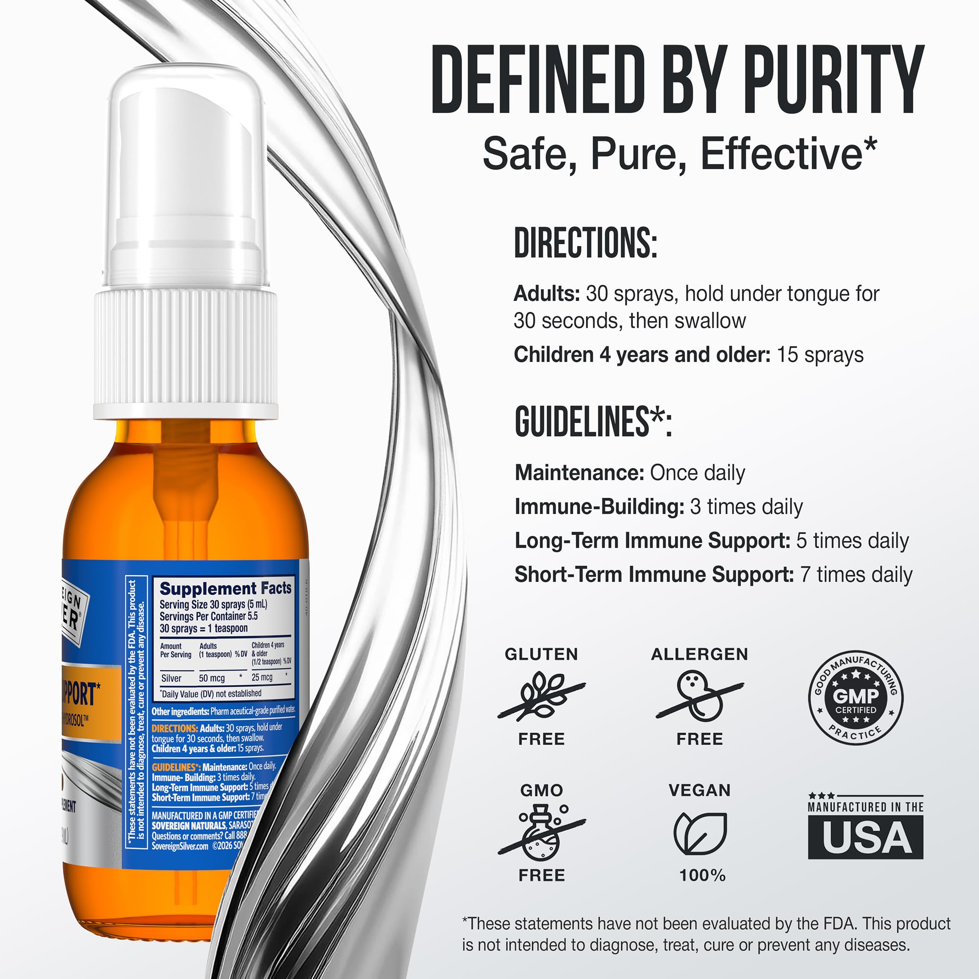 Amazon.com: Sovereign Silver Immune Support, Colloidal Silver