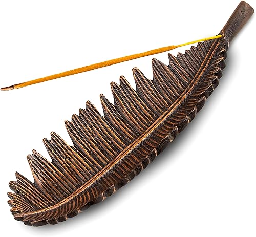 Raajsee Juego de soportes de incienso con varillas de incienso Nag Champa de 15 gm, quemador de incienso de hojas, quemador de incienso de latón,