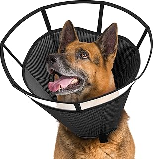 Dog Cone Collar for Dogs After Surgery, Megeo Soft Dog Cones for Large Medium Small Dogs, Dog Recovery Cone Collar, Adjustable Breathable Dog Cones for Dogs, Prevent Biting and Stop Licking Wound