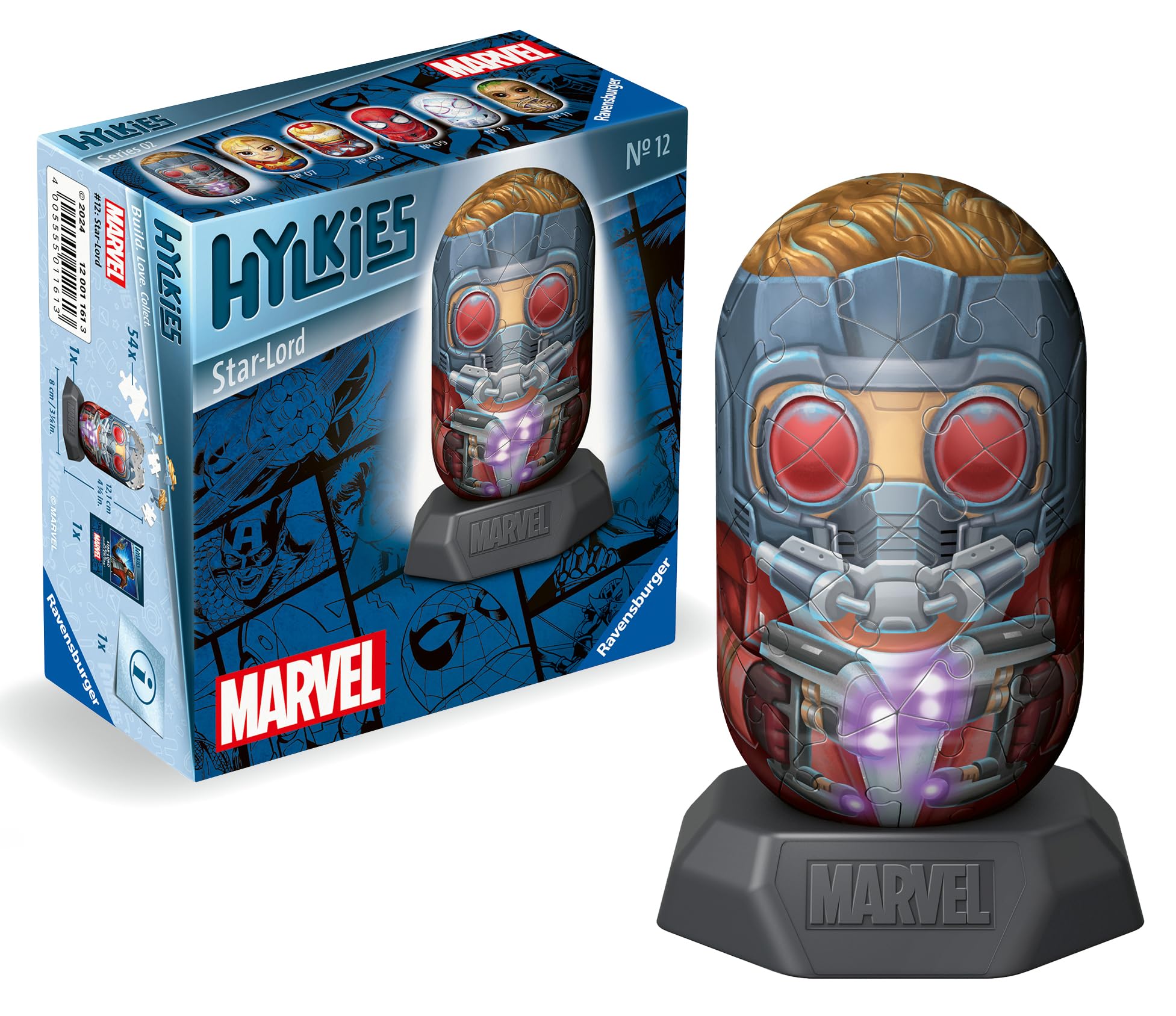 Ravensburger Marvel Hylkies Figures Star Lord, Collectable Toys and Gifts for Kids and Adults Age 6 Years Up