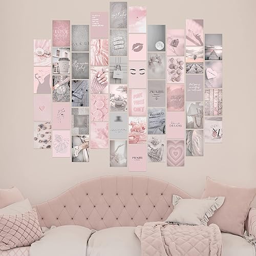 Miniatura 10 de KONGSY Kit de collage de fotos de playa bohemio para pared, imágenes estéticas, decoración de habitación cian para adolescentes, decoración moderna