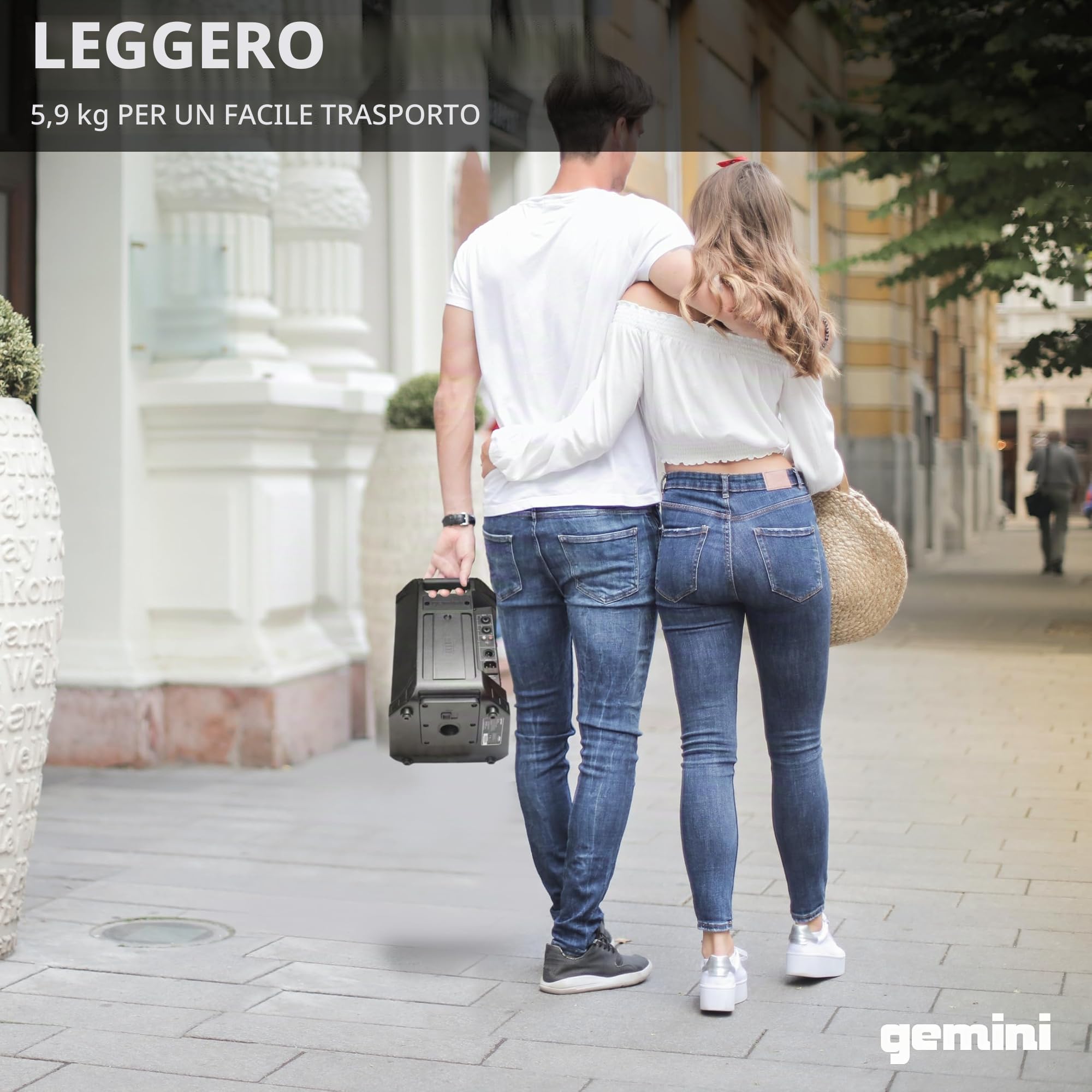GEMINI GPSS-650 SISTEMA PA PROFESSIONALE PORTATILE
