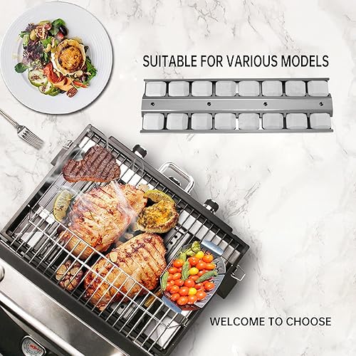Miniatura 7 de Folocy Placa de calor para parrilla de barbacoa de 18 pulgadas x 5-12 pulgadas, reemplaza Viking OEM 032370-000, piezas de repuesto para parrilla de