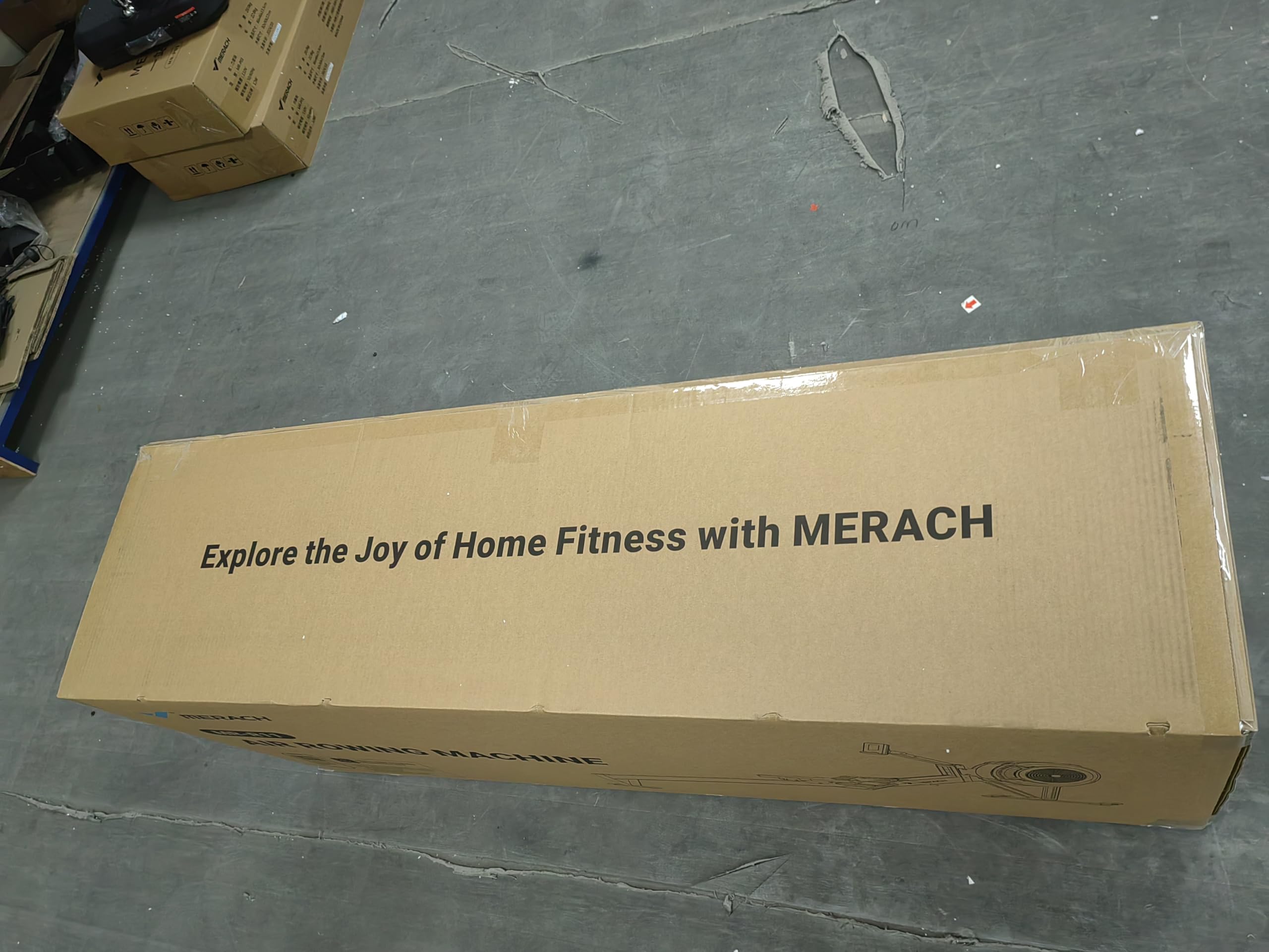MERACH Rameur d'appartement à Résistance Aérienne, 10 Niveaux Réglables avec APP Exclusive, Rameur Professionnel Musculation pour Intérieur, Siège Ergonomique Confortable, Stockage Facile