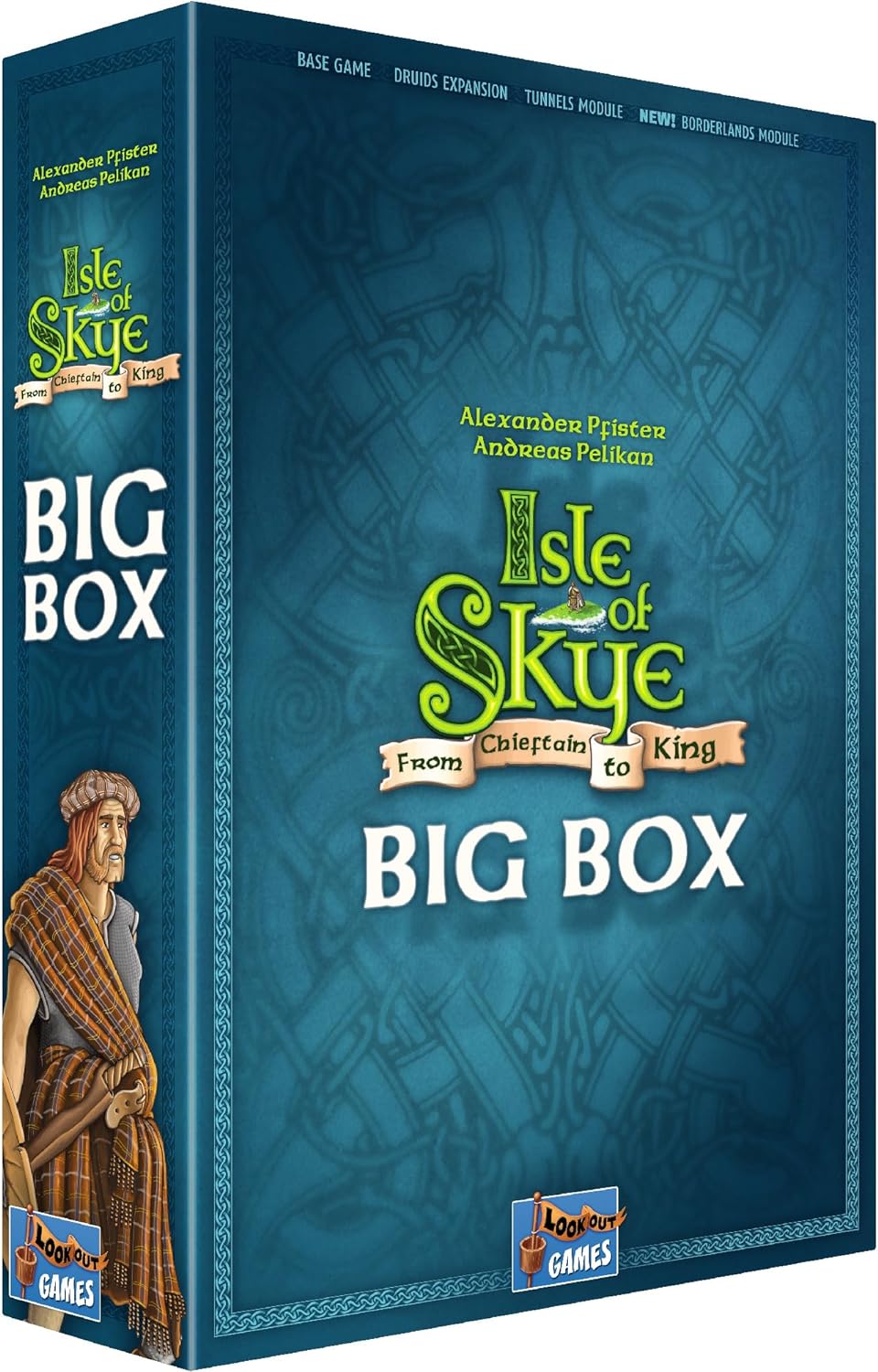Isle of Skye from Chieftain to King Big Box Board Game | Fast-Paced Tile Placement Strategy Game for Adults and Kids | Ages 8+ | 2-5 Players | Average Playtime 60 Minutes | Made by Lookout Games