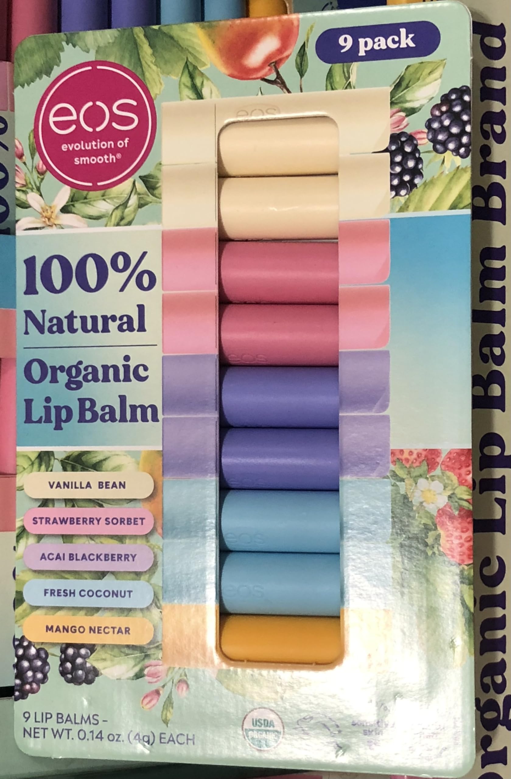 Amazon.co.jp: EOS ナチュラル オーガニック リップバーム Lip Balm 9