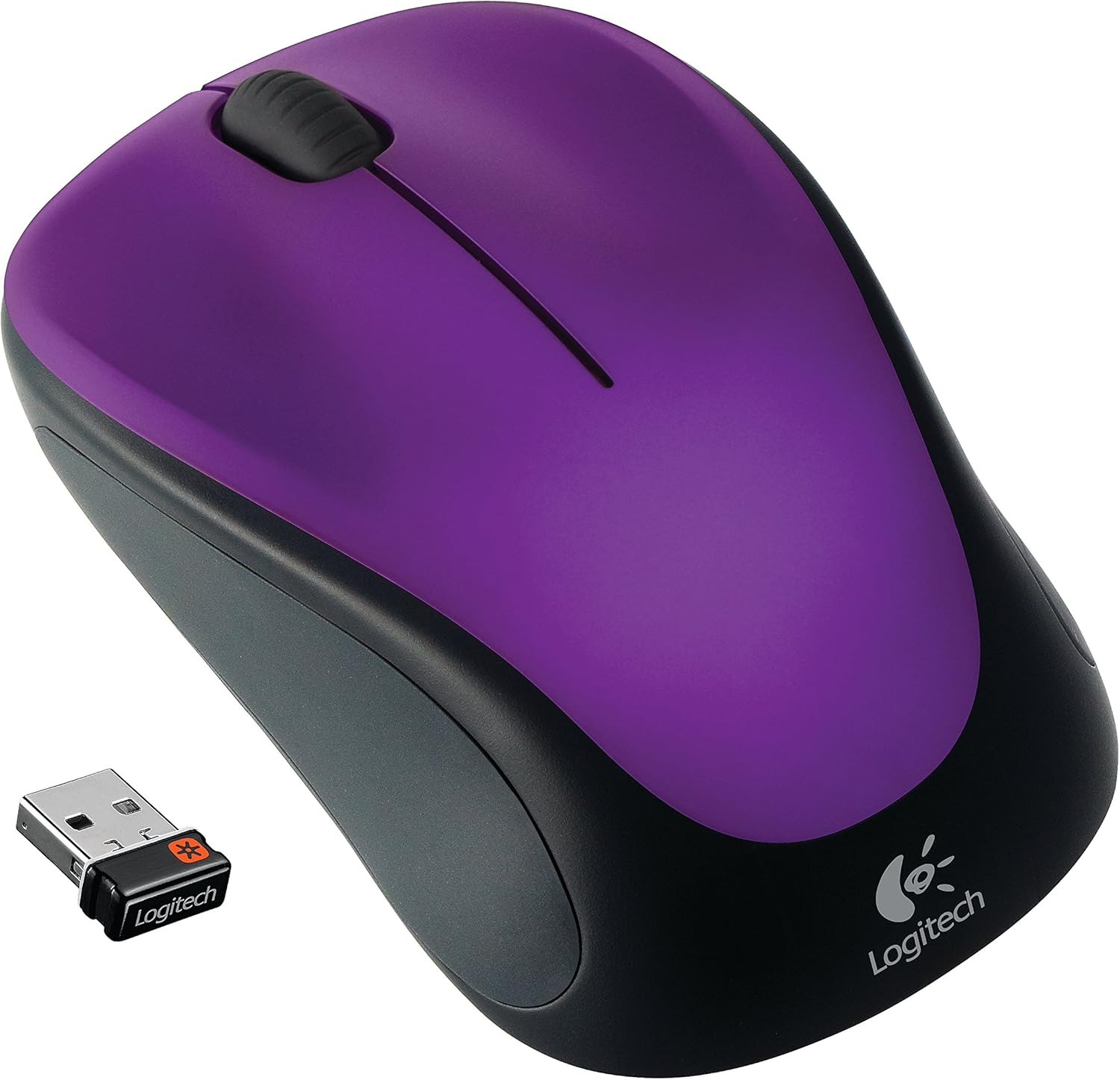 Logitech Wireless Mouse m317 with Unifying Receiver, Vivid Violet