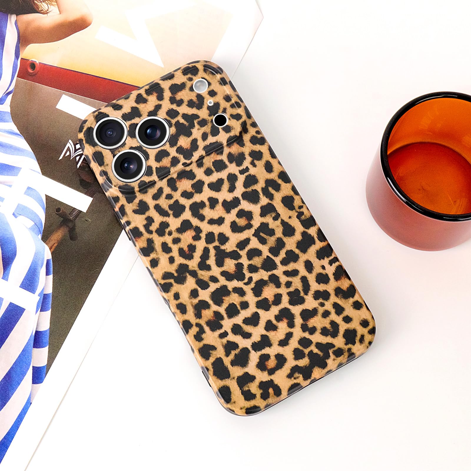 Amazon.co.jp: Teageo iPhone 17 Pro 用 ケース ヒョウ柄 レオパード