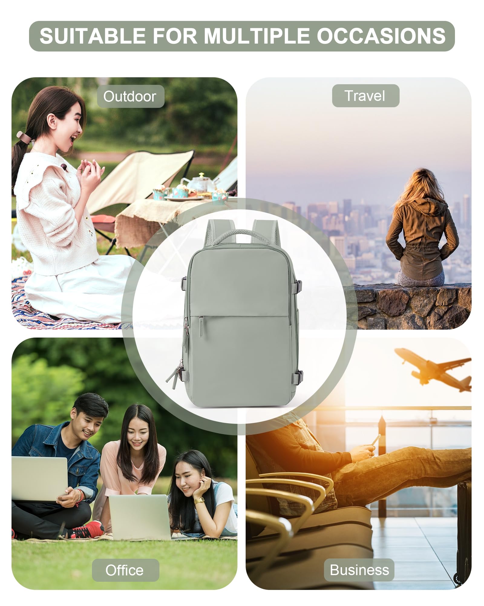 SZSYCN Borse da Cabina per Ryanair 40x20x25 Bagaglio a Mano Easyjet 45x36x20 Zaino Viaggio 40x30x20 Wizzair Zaino da Viaggio aereo Bagaglio a mano Zaino Donna Zaini Casual con scomparto per laptop