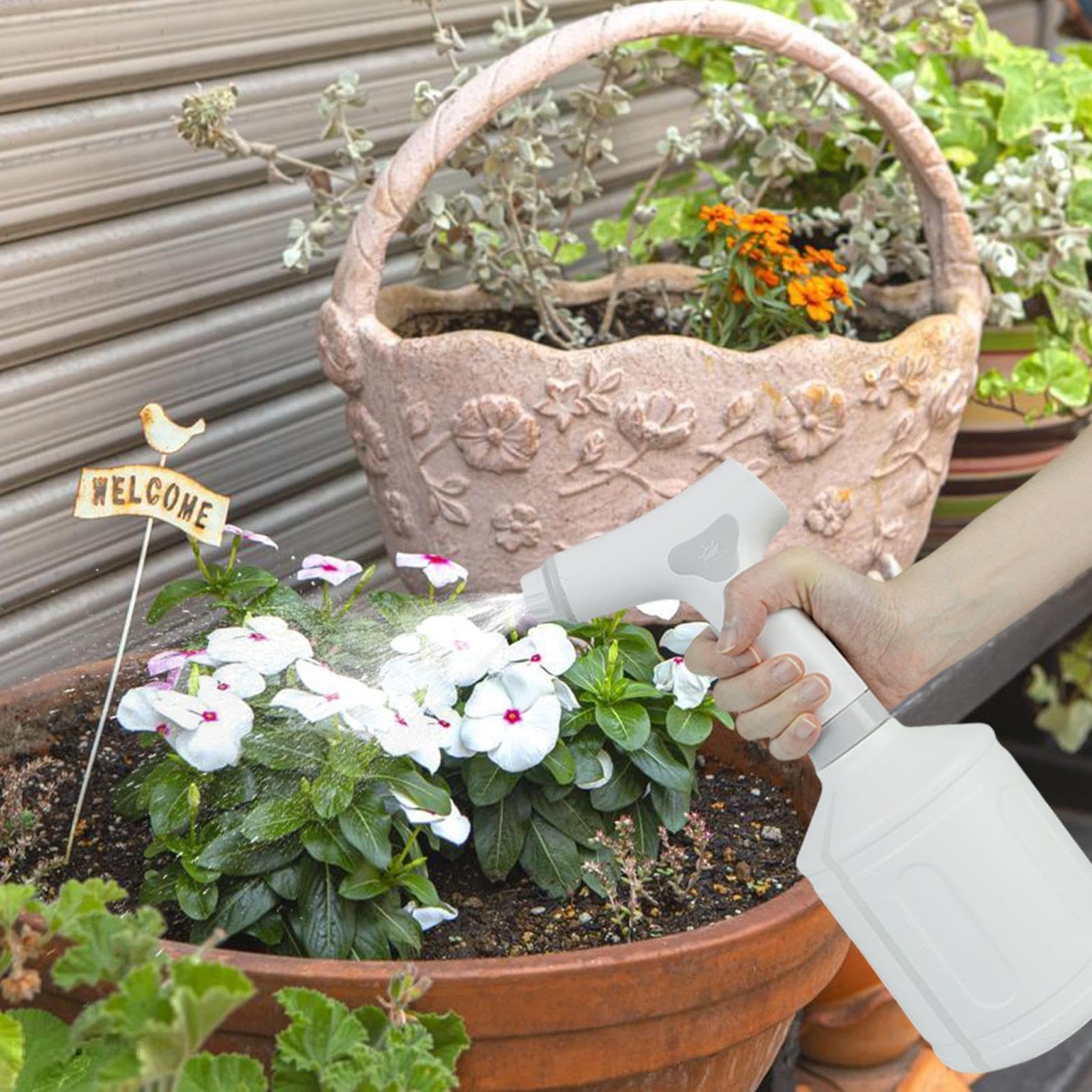 Vaporisateur électrique – Brumisateur portatif rechargeable pour arrosage, nettoyage et fertilisation – Pulvérisateur automatique portable pour plantes pour l'intérieur et l'extérieur