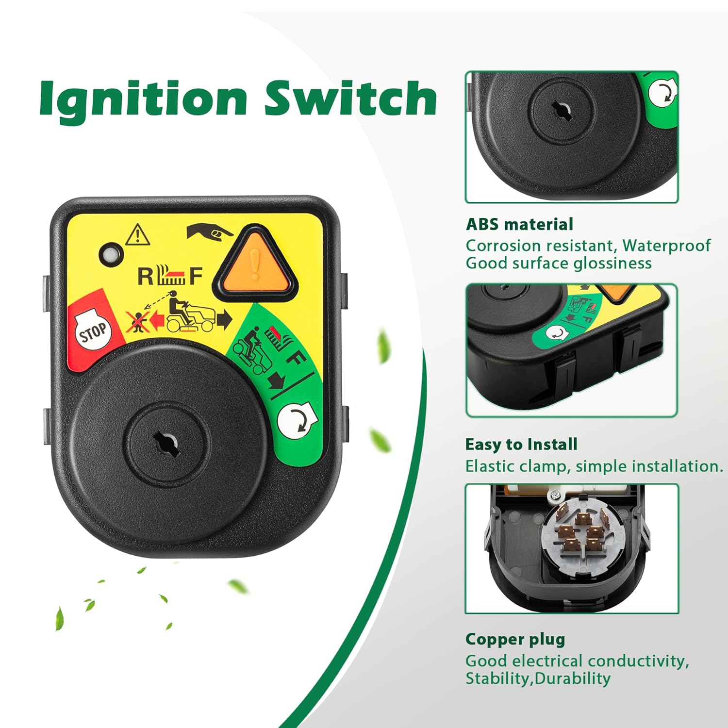 SINTIKI 925-06119c Ignition Switch Module with Key Replaces 725-04227 725-06119 for Cub Cadet XT1-LT42 XT1-LT46 XT2-LX42 Troy Bilt TB30R TB42 TB46 MTD Craftsman T1000 T1200 T1400 T1600 Riding Mowers