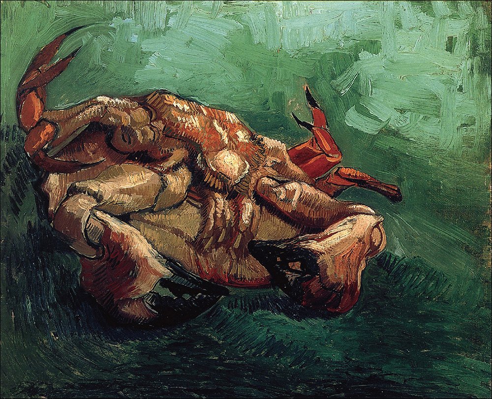 Affiche Van Gogh Crab on It's Back pour sublimer la décoration de votre salon