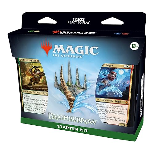 Magic: The Gathering - Bloomburrow Starter Kit | Learn to Play Magic with 2 Bloomburrow-Themed Decks | 2 Player Collectible Card Game for Ages 13+ - casual