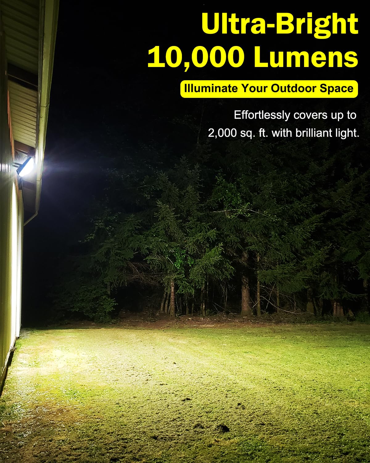 Engrepo Solar Flood Lights 10000LM Outdoor - 20000mAh Auto On/Off Dusk To Dawn IP65 Waterproof Security Light