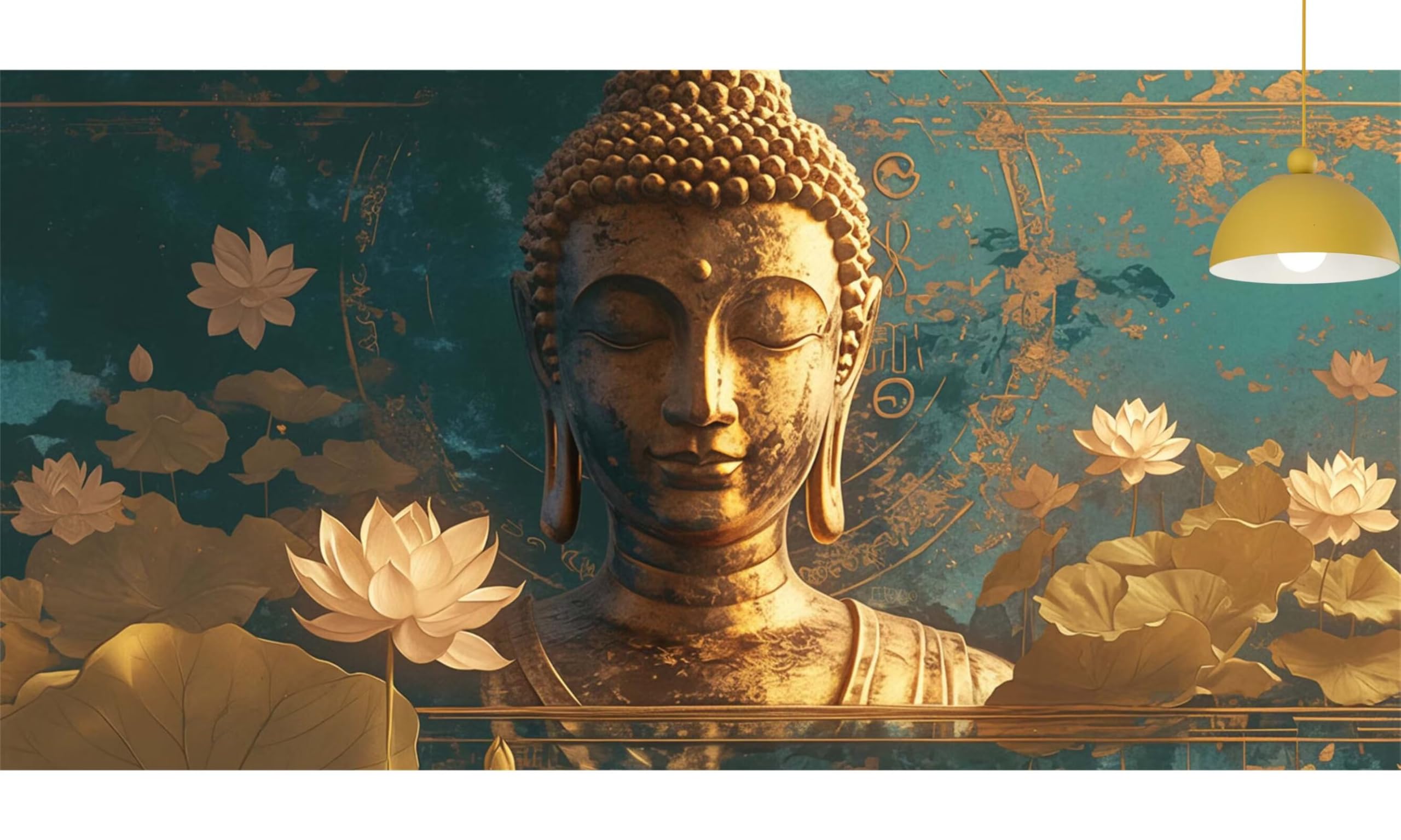 Buddha Diamond Art Flower Diamond Painting Arts and Crafts dla dorosłych, zestaw do malowania diamentami 5D, dorosłych, Crysta, haft krzyżykowy, rękodzieło, obrazy, zestaw do haftowania dla