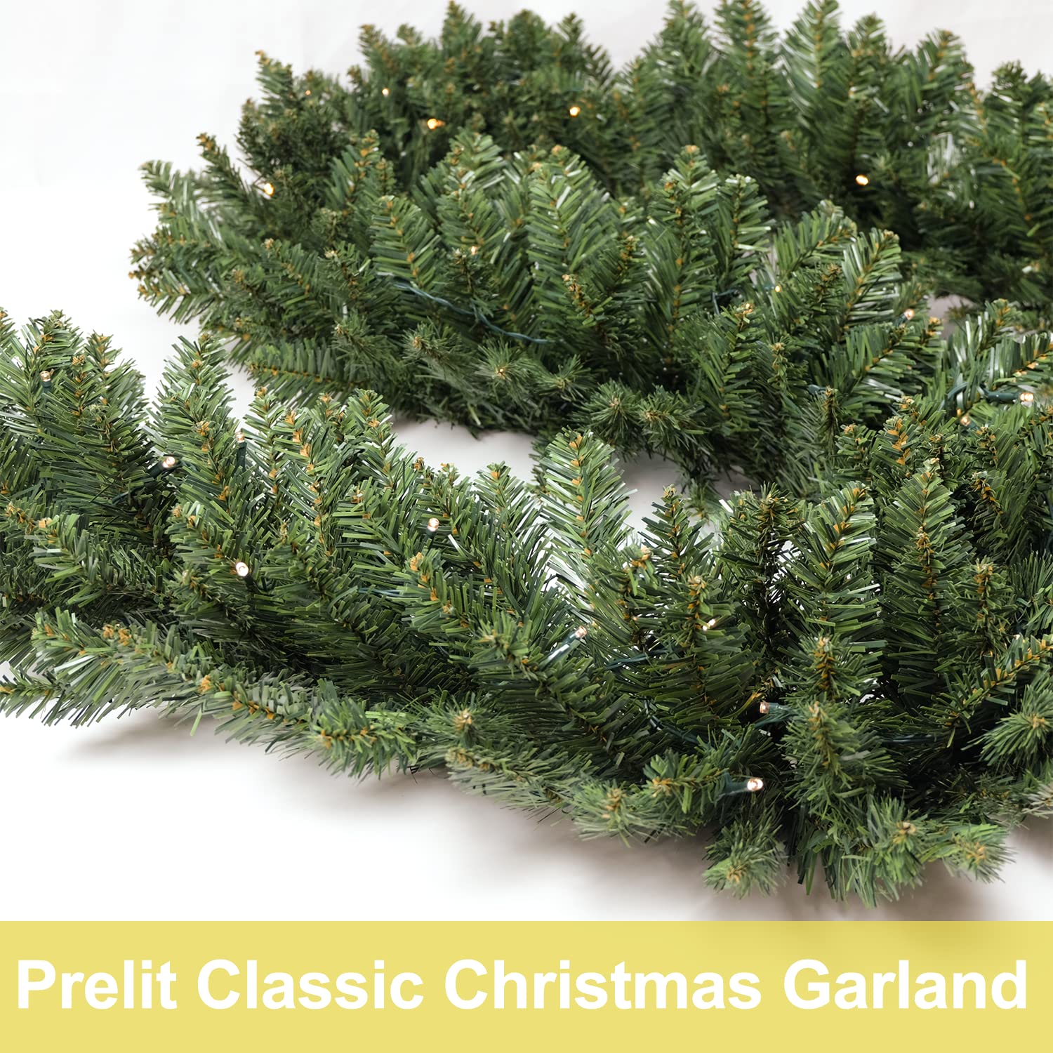 Kerstslinger met LED-lampjes 20 m zilverkleurig