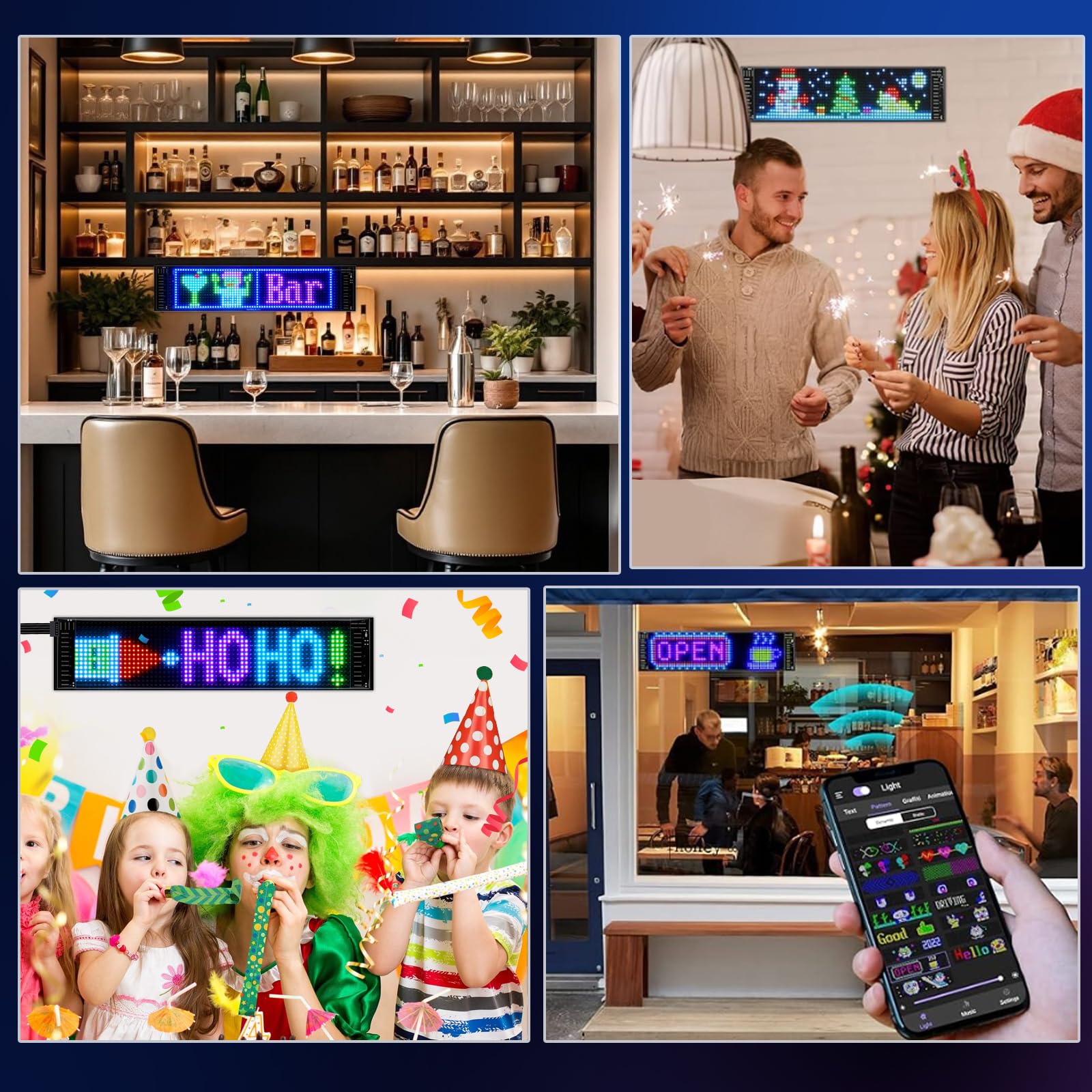Programmeerbaar LED bord, P5 Full Color LED scrollpaneel, doe het zelf displaybord met
